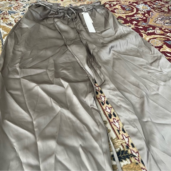 LAPOINTE Drawstring Satin Wide Leg Pants - Picture 11 of 12